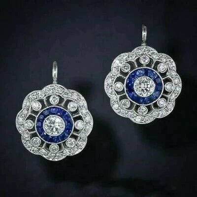Lumière d’Azur | Murmure d’Émotion Boucles d’Oreilles