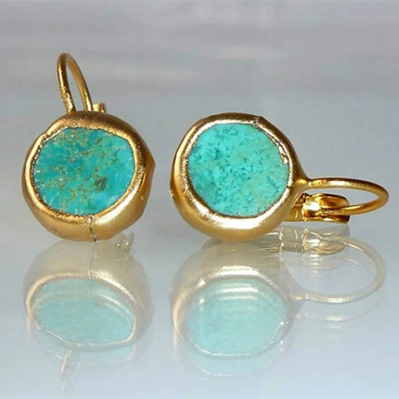 Lumière Turquoise | Murmure d’Enchantement Boucles d’Oreilles