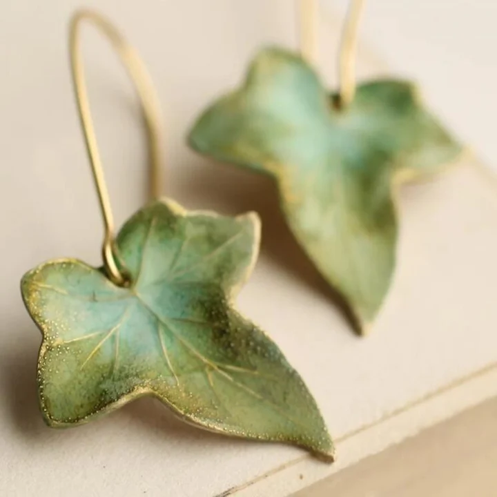 Feuille Enchantée | Harmonie Éthérée Boucles d’Oreilles