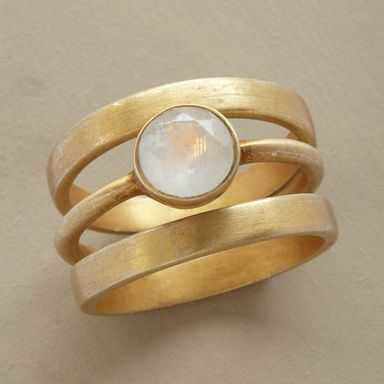 Lune d’Or | Murmures de l’Âme Bague