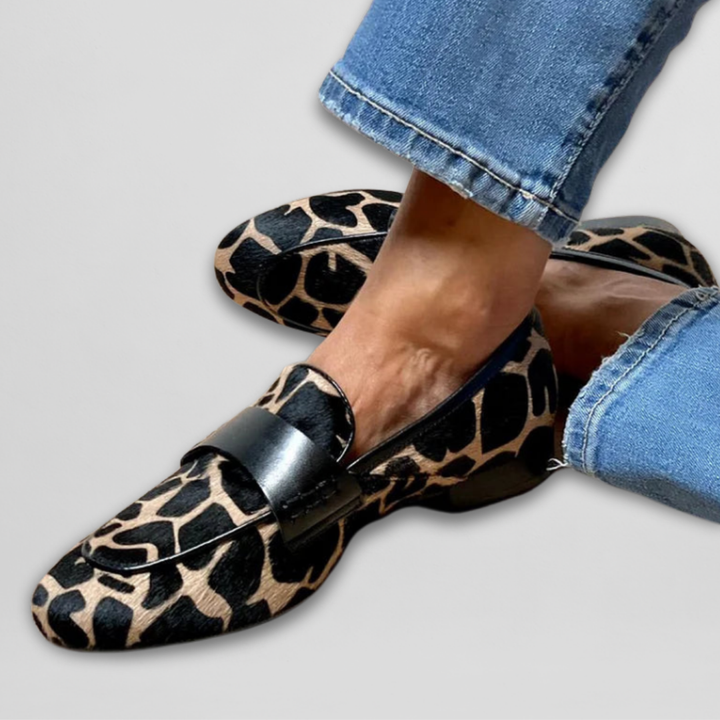 Priscilla | Mocassins à imprimé animalier