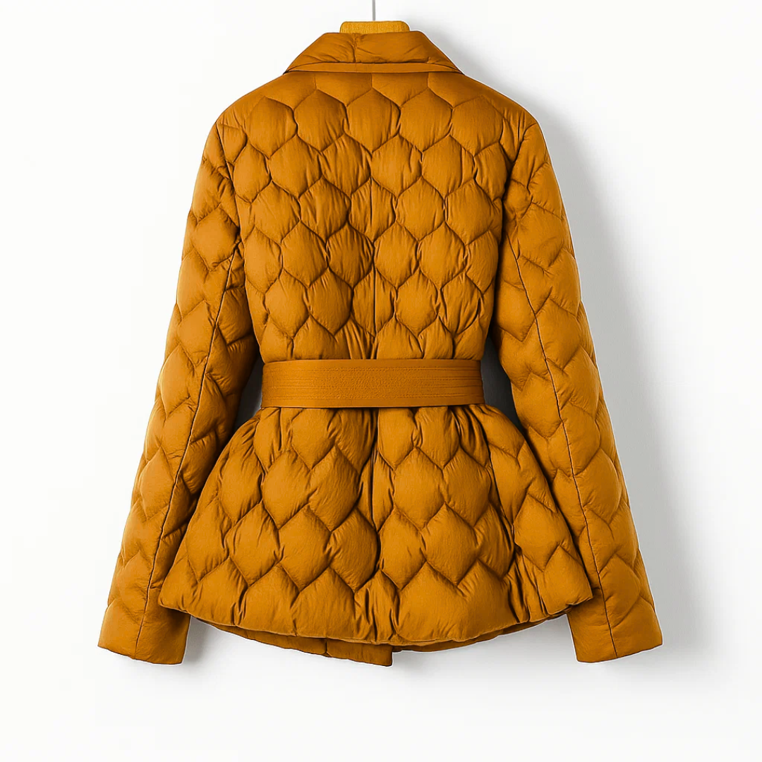 Sophia™ | Veste Matelassée avec Ceinture