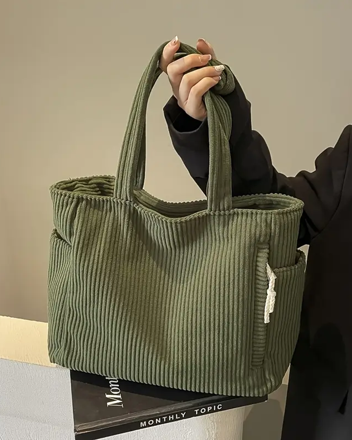 Noora™ | Sac souple en velours côtelé pour tous les jours