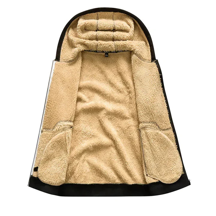 Gilbert - Veste d'hiver pour homme avec capuche et fourrure polaire