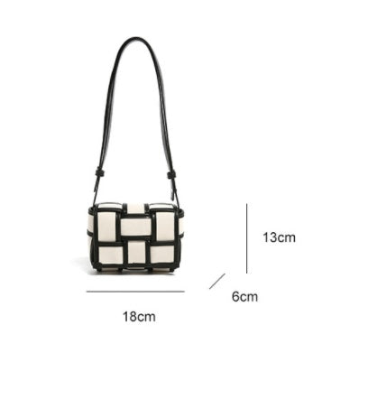 Noora™ | Sac en toile noir et blanc