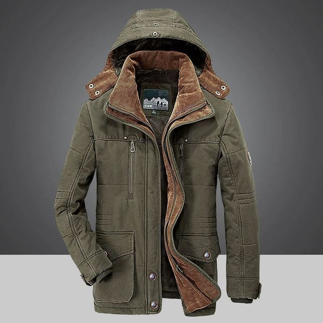 Parka d'hiver thermique pour homme avec plusieurs poches