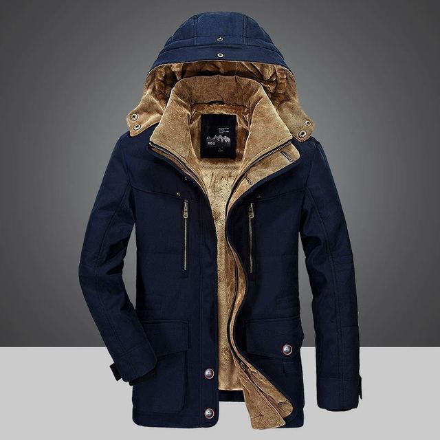 Parka d'hiver thermique pour homme avec plusieurs poches
