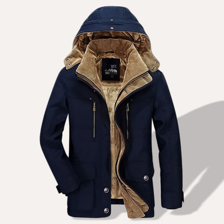 Parka d'hiver thermique pour homme avec plusieurs poches