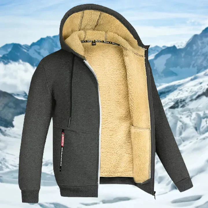 Gilbert - Veste d'hiver pour homme avec capuche et fourrure polaire
