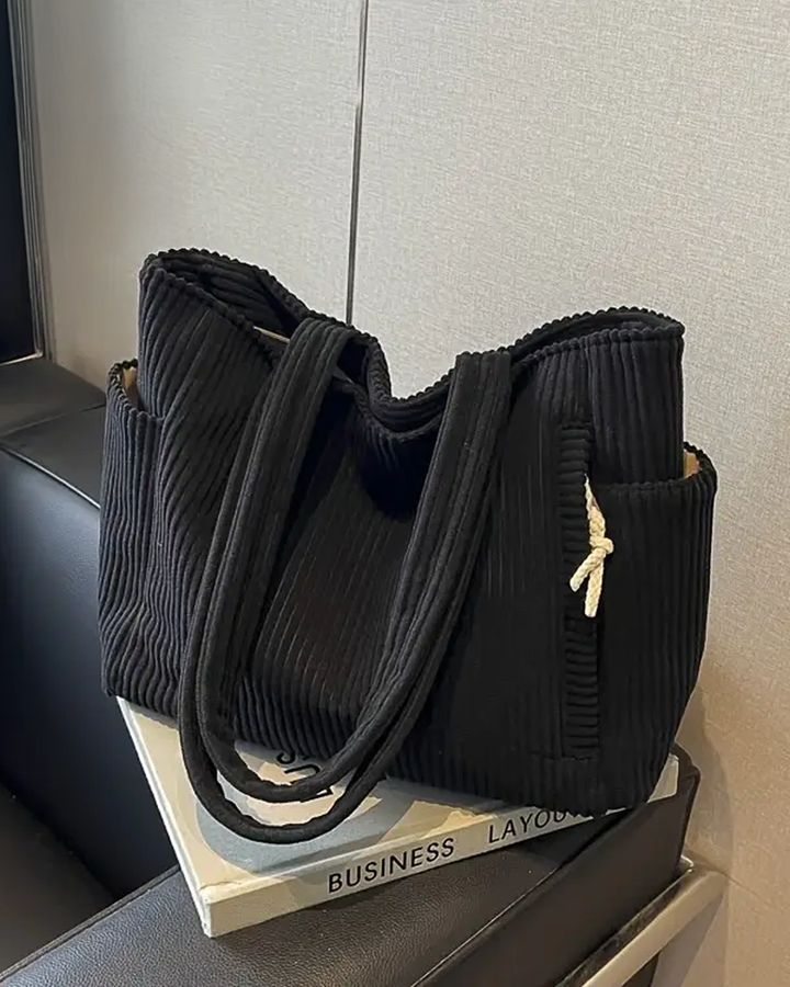 Noora™ | Sac souple en velours côtelé pour tous les jours