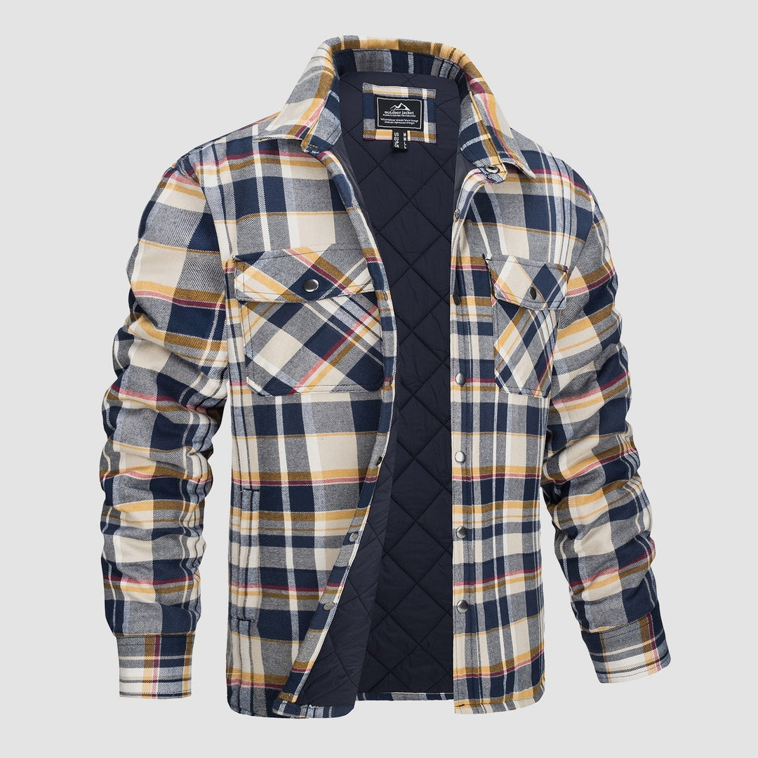 Design polyvalent Blouson aviateur à carreaux
