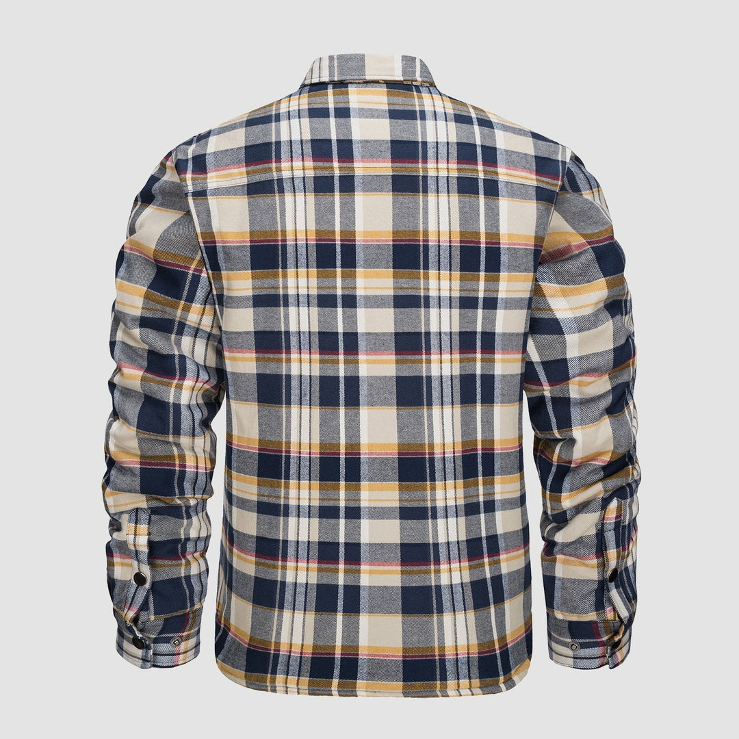 Design polyvalent Blouson aviateur à carreaux