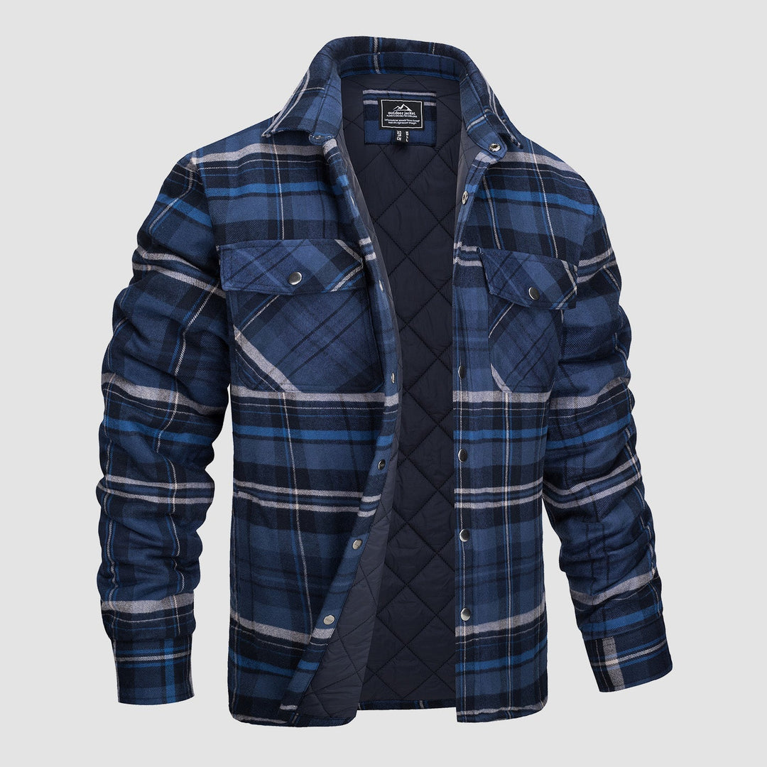 Design polyvalent Blouson aviateur à carreaux