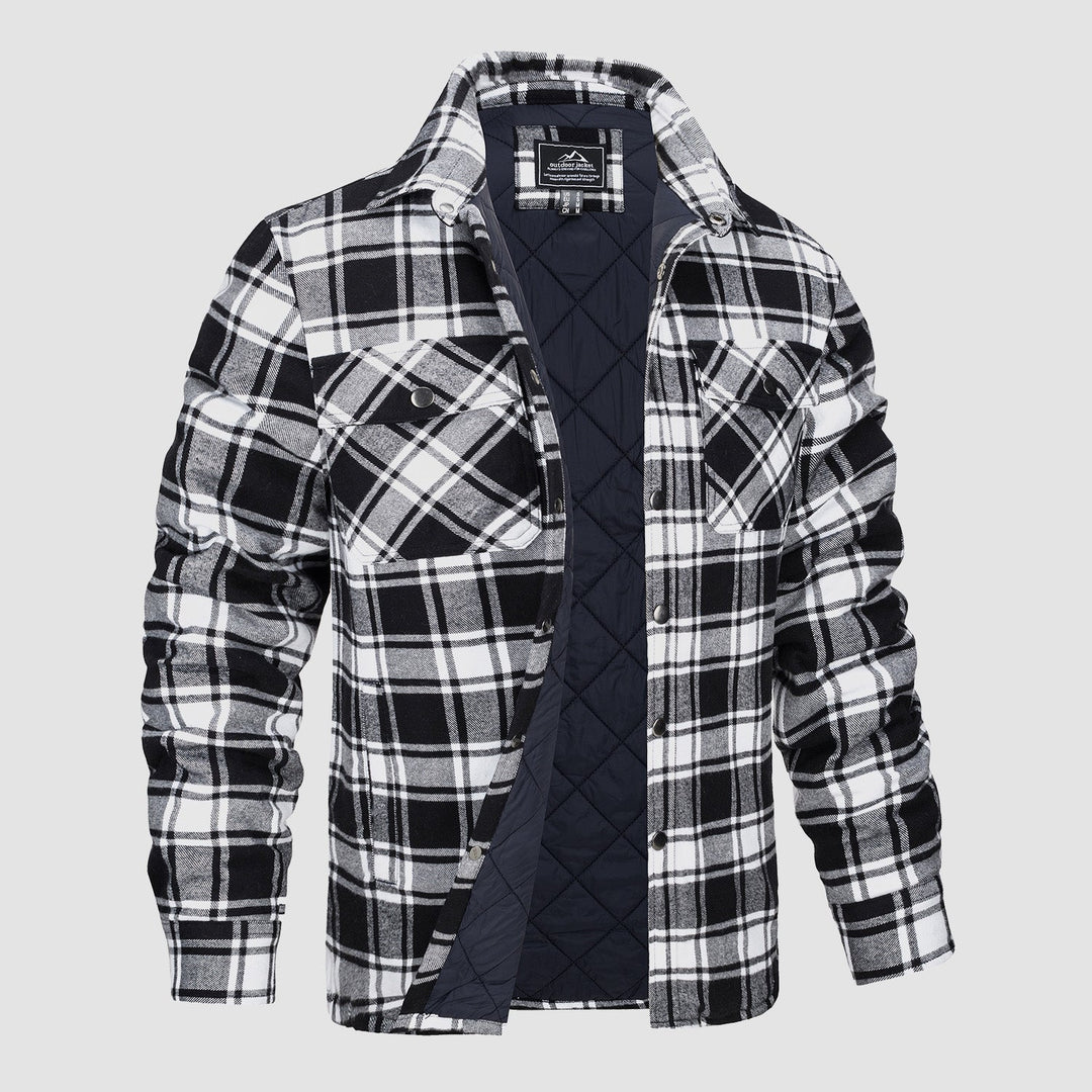 Design polyvalent Blouson aviateur à carreaux