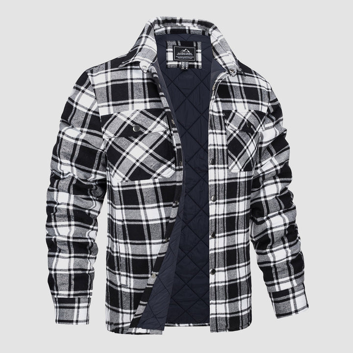Design polyvalent Blouson aviateur à carreaux