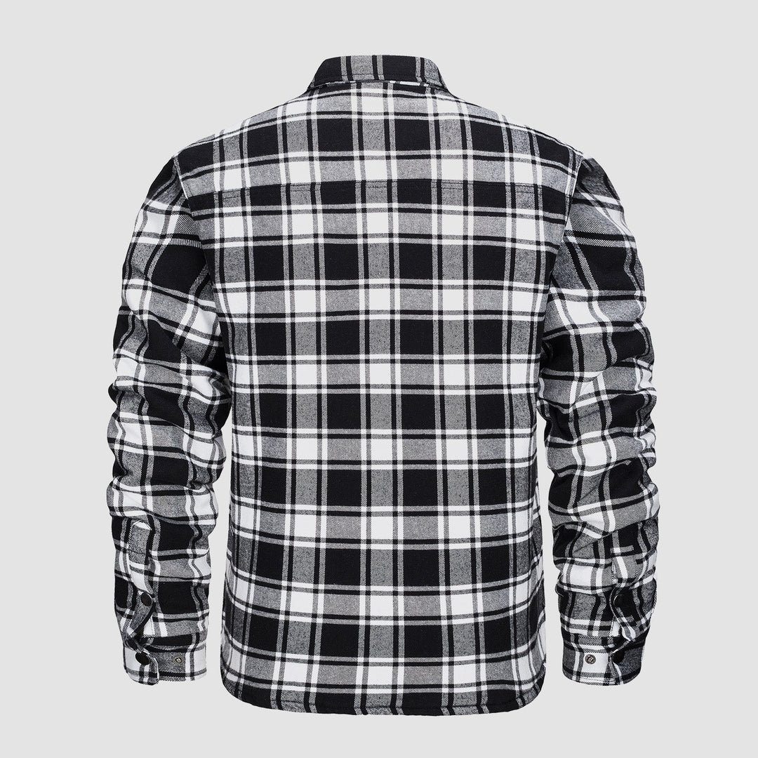 Design polyvalent Blouson aviateur à carreaux