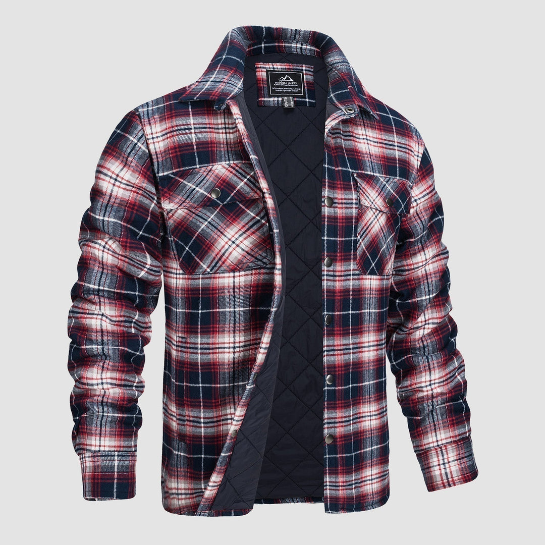 Design polyvalent Blouson aviateur à carreaux