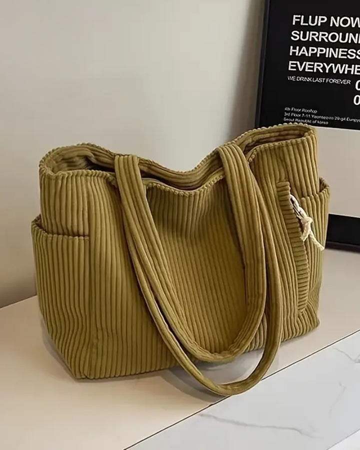 Noora™ | Sac souple en velours côtelé pour tous les jours