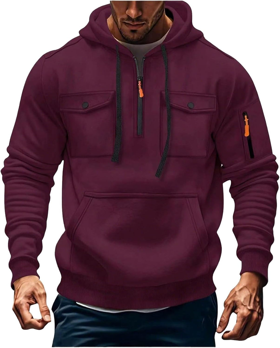 Jules- Veste à Capuche Homme Zippée d’Hiver