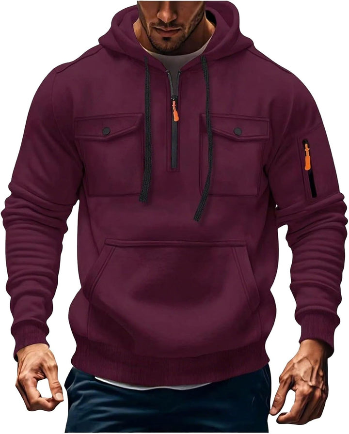 Jules- Veste à Capuche Homme Zippée d’Hiver