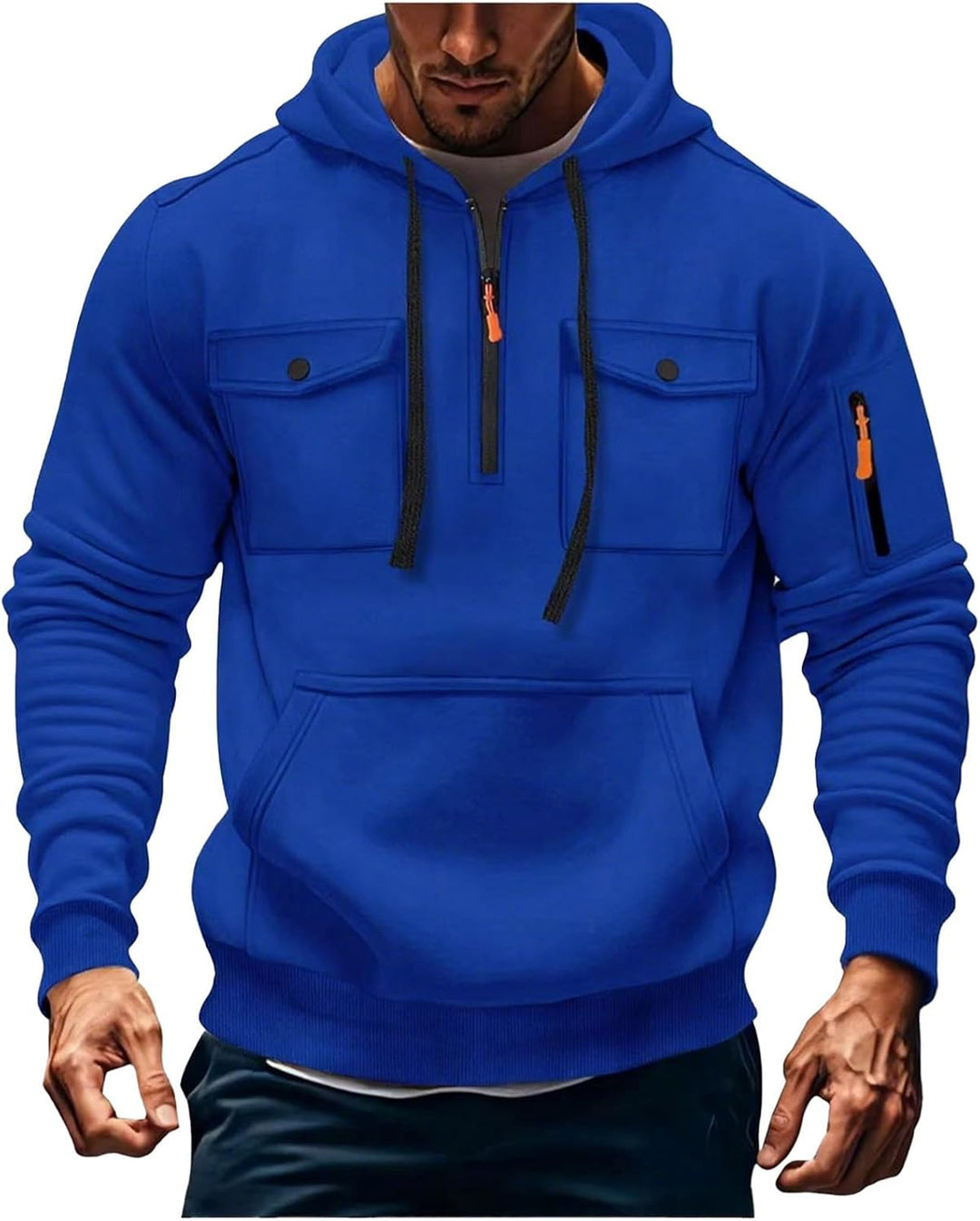 Jules- Veste à Capuche Homme Zippée d’Hiver
