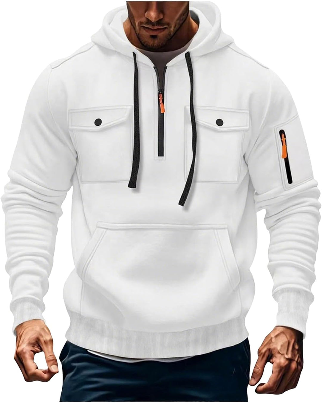 Jules- Veste à Capuche Homme Zippée d’Hiver