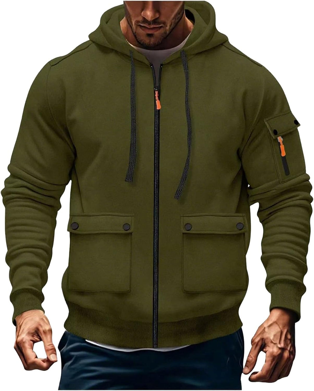 Jules- Veste à Capuche Homme Zippée d’Hiver