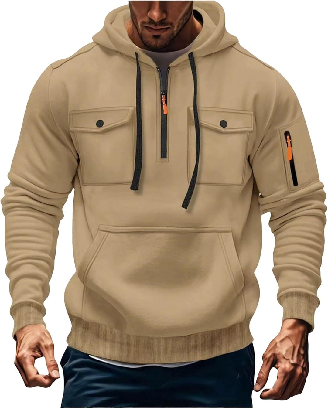 Jules- Veste à Capuche Homme Zippée d’Hiver