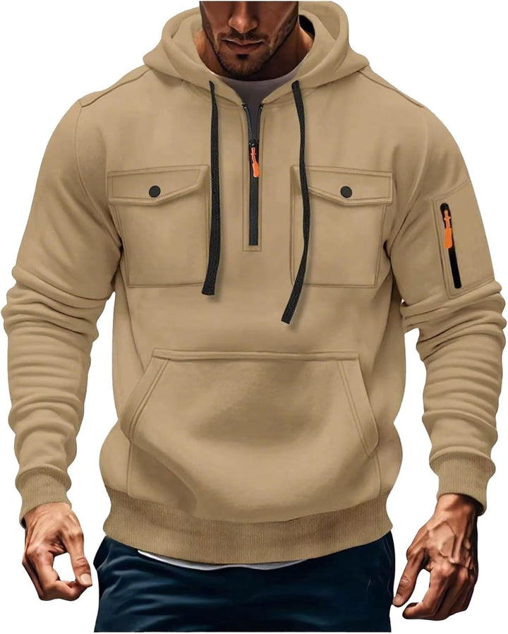 Jules- Veste à Capuche Homme Zippée d’Hiver