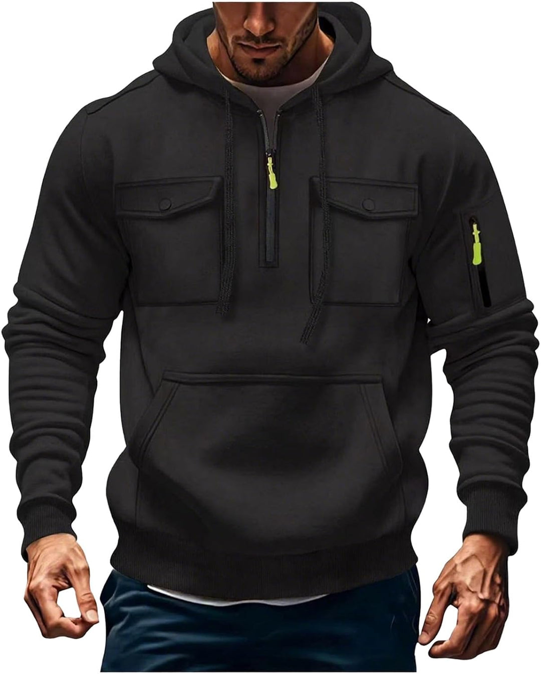 Jules- Veste à Capuche Homme Zippée d’Hiver