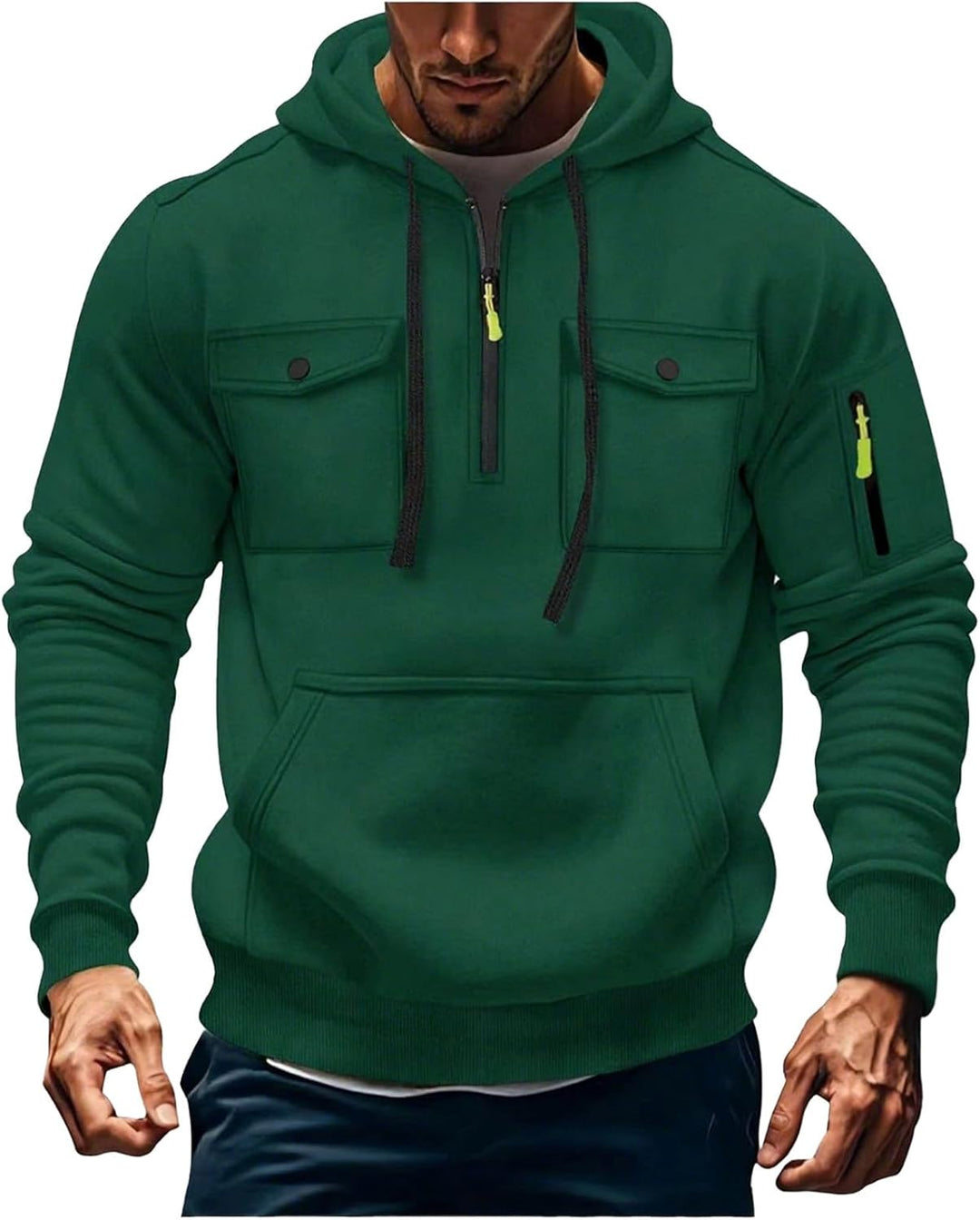 Jules- Veste à Capuche Homme Zippée d’Hiver