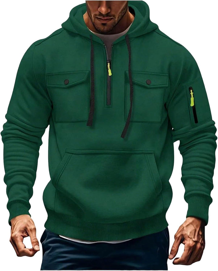 Jules- Veste à Capuche Homme Zippée d’Hiver