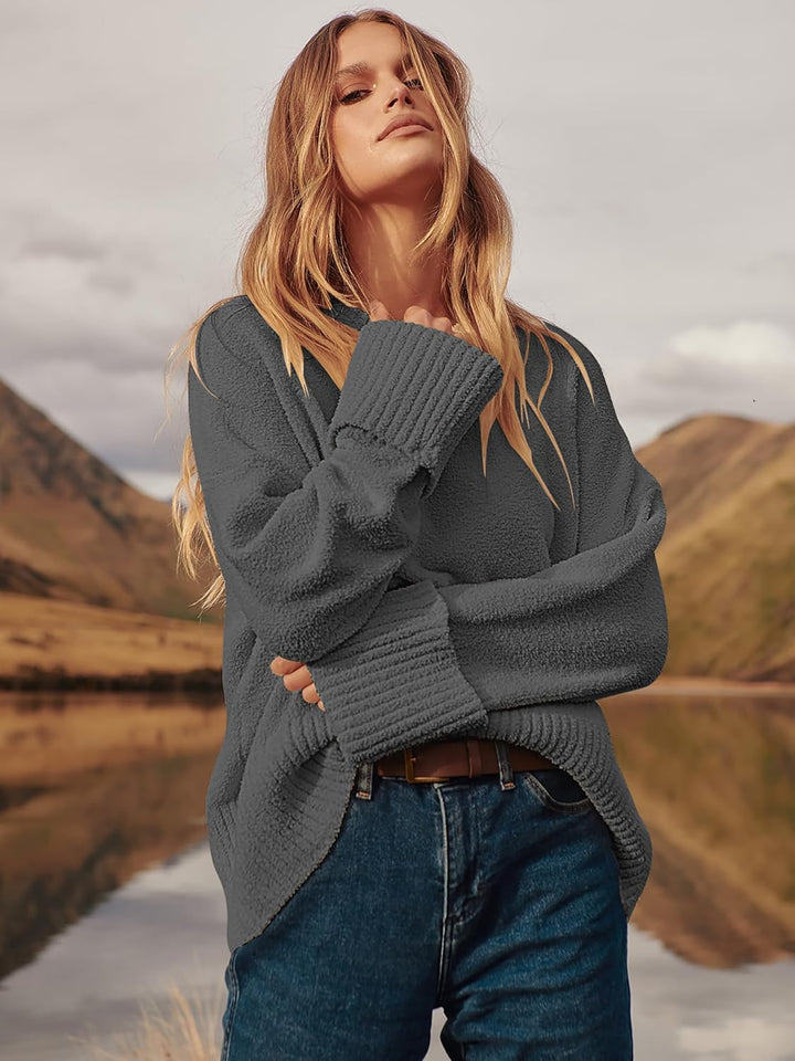 Evie- Pull oversize automne-hiver en maille