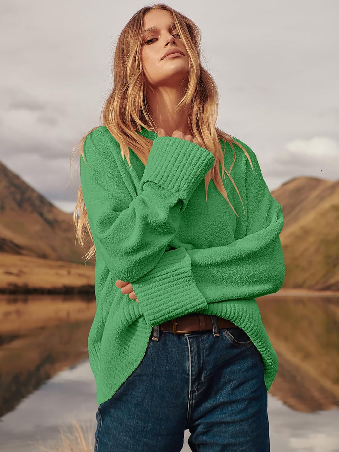 Evie- Pull oversize automne-hiver en maille