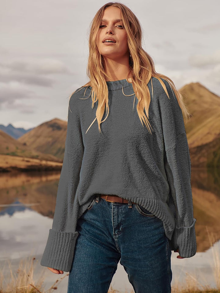 Evie- Pull oversize automne-hiver en maille