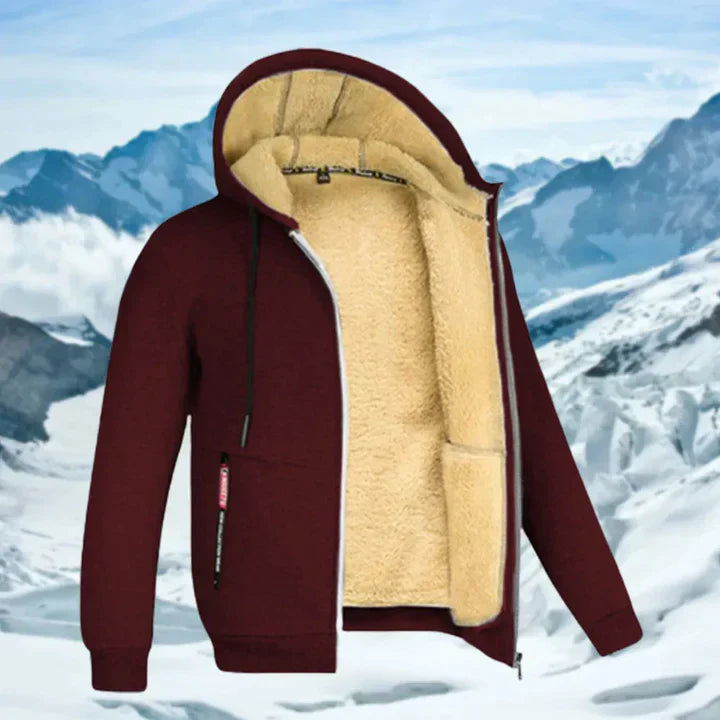 Gilbert - Veste d'hiver pour homme avec capuche et fourrure polaire