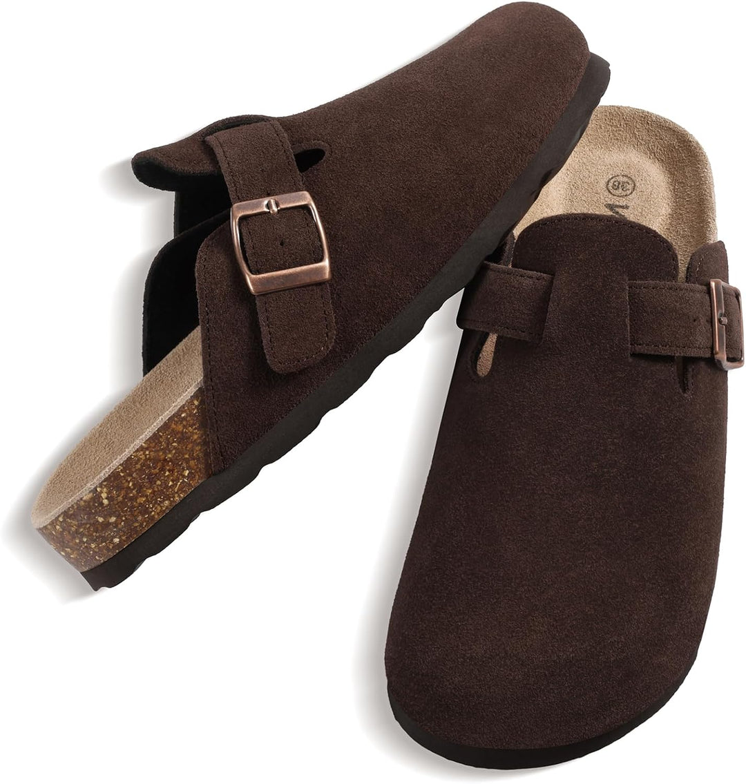 Alicia- Mules en daim pour femmes