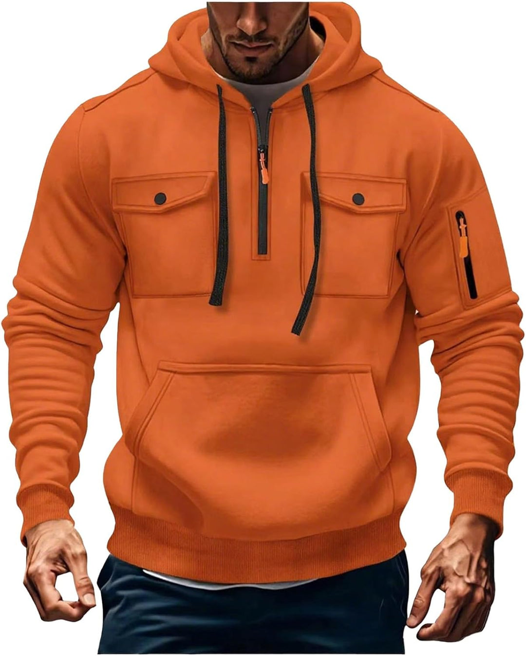 Jules- Veste à Capuche Homme Zippée d’Hiver