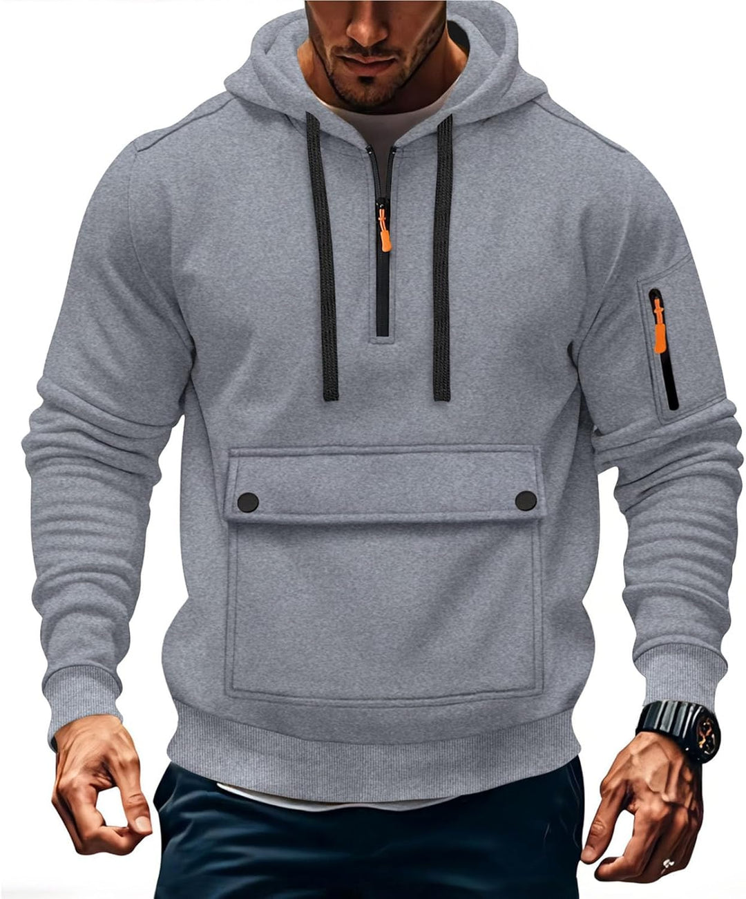 Jules- Veste à Capuche Homme Zippée d’Hiver