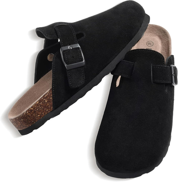Alicia- Mules en daim pour femmes