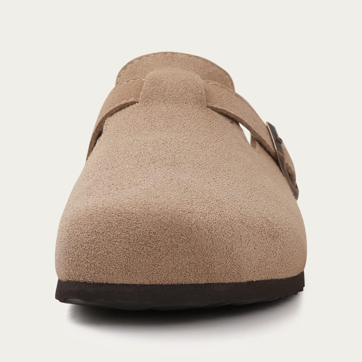 Alicia- Mules en daim pour femmes