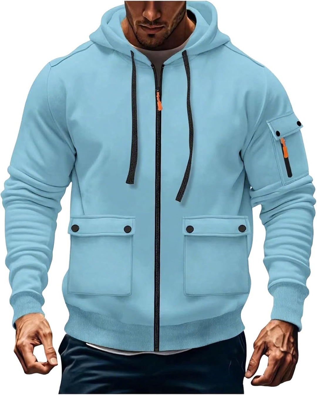 Jules- Veste à Capuche Homme Zippée d’Hiver