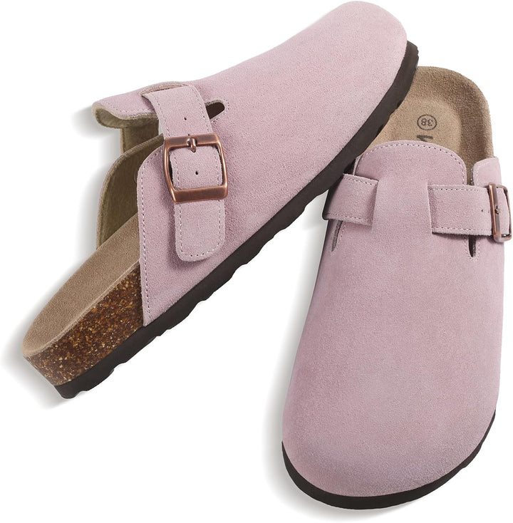 Alicia- Mules en daim pour femmes