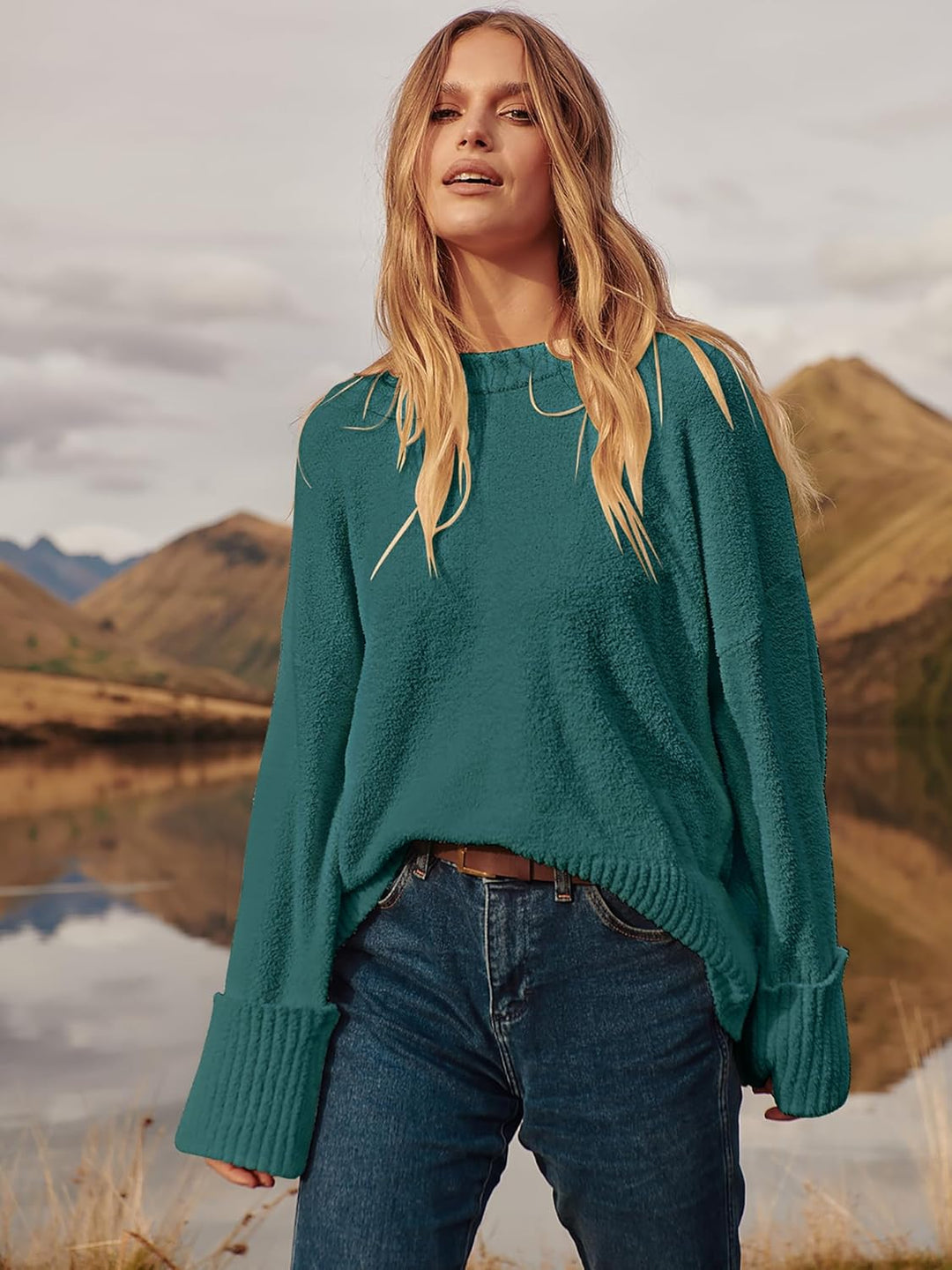 Evie- Pull oversize automne-hiver en maille