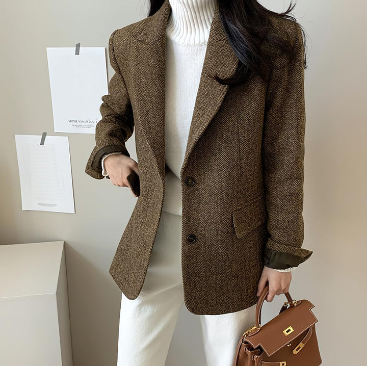 Colette- Blazer Femme Automne-Hiver Décontracté Chic