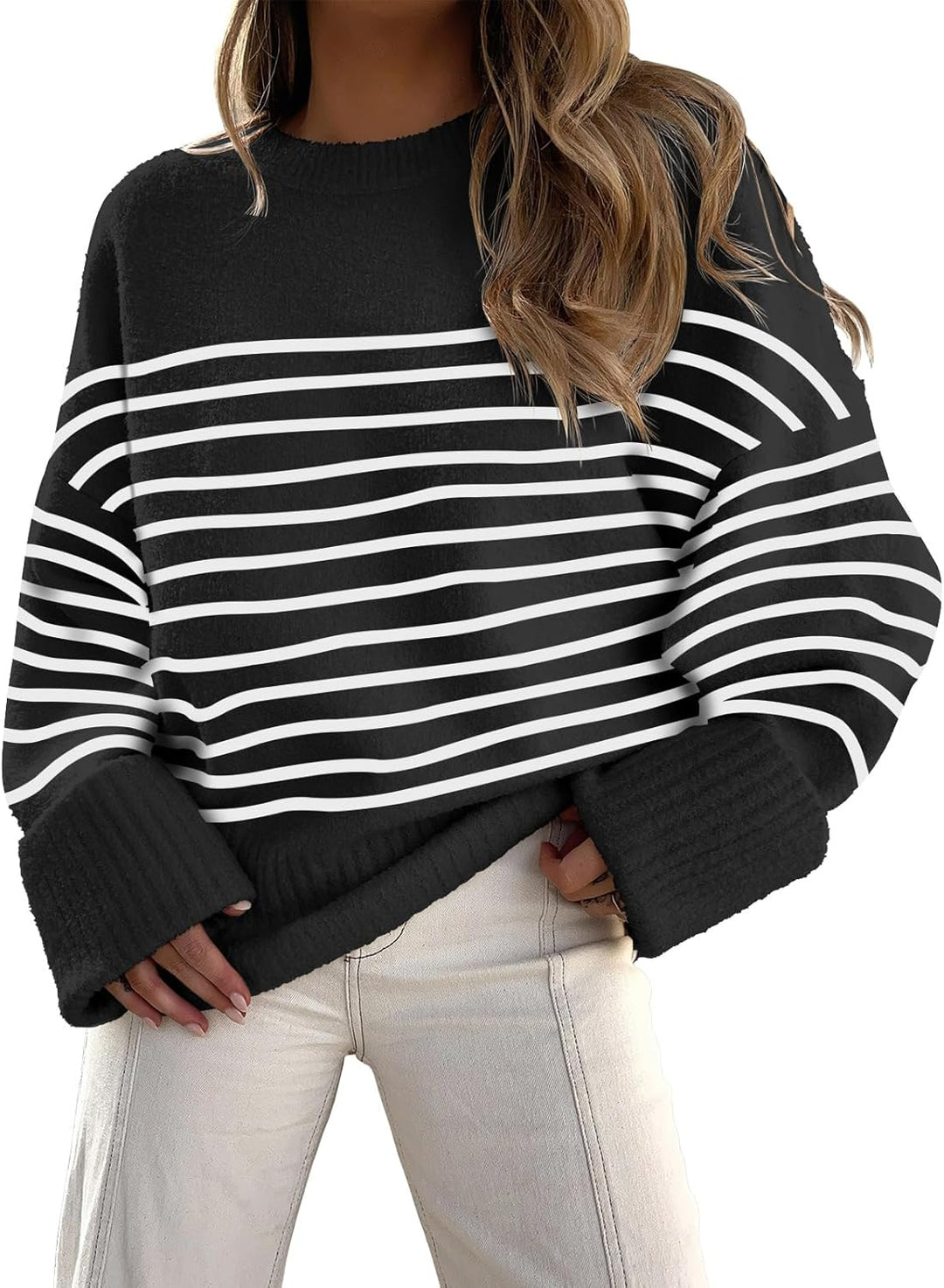 Evie- Pull oversize automne-hiver en maille