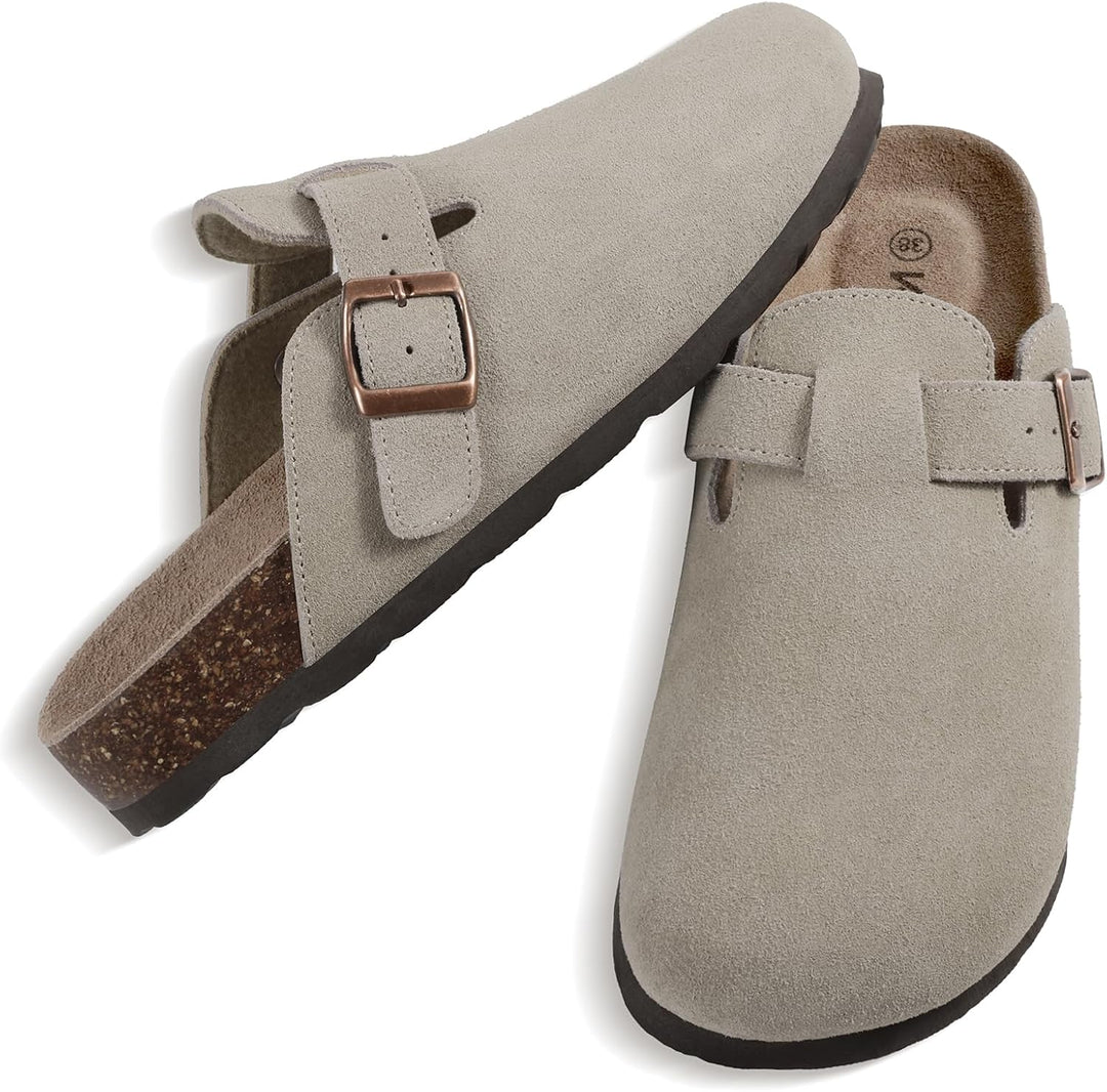 Alicia- Mules en daim pour femmes