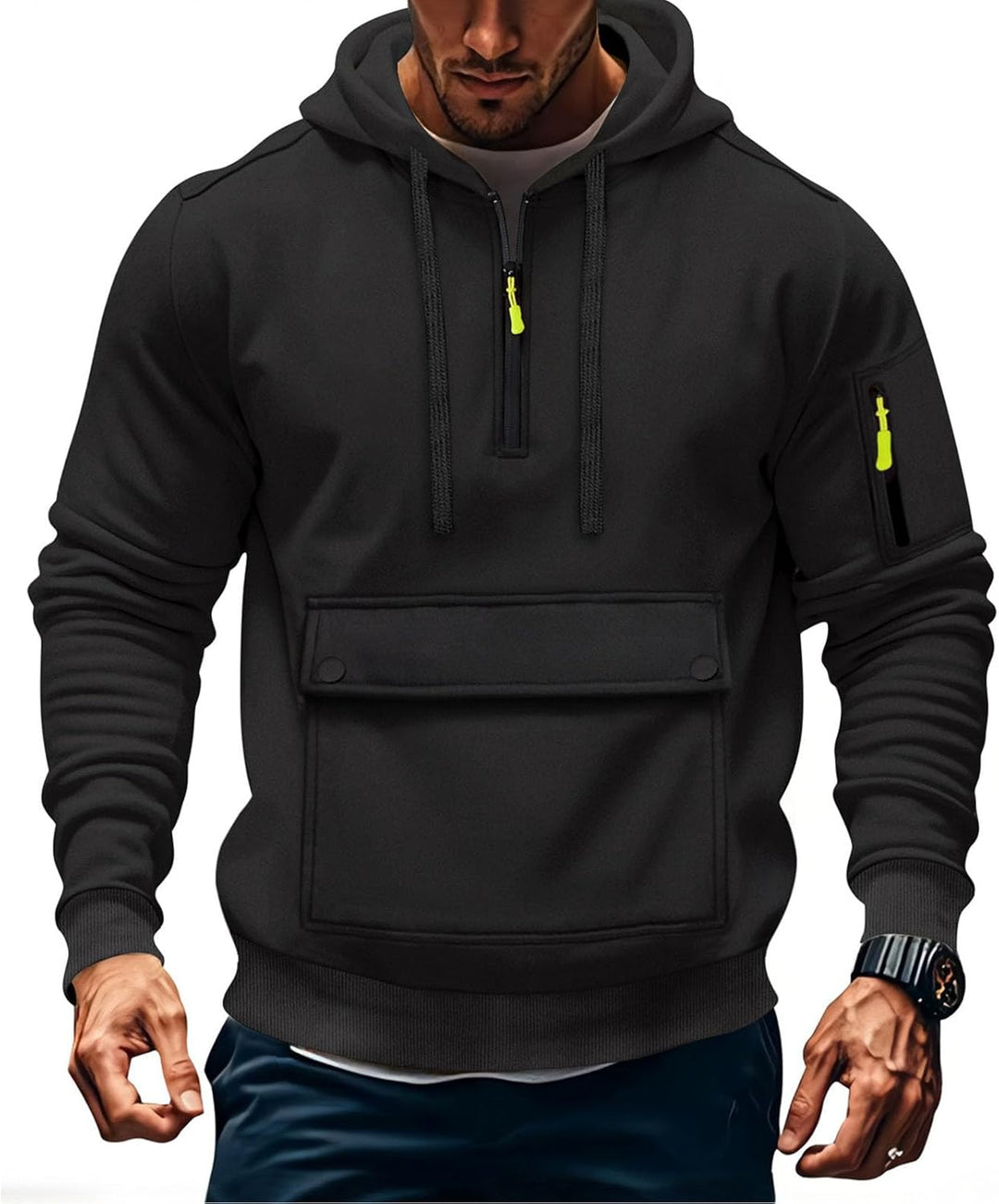 Jules- Veste à Capuche Homme Zippée d’Hiver