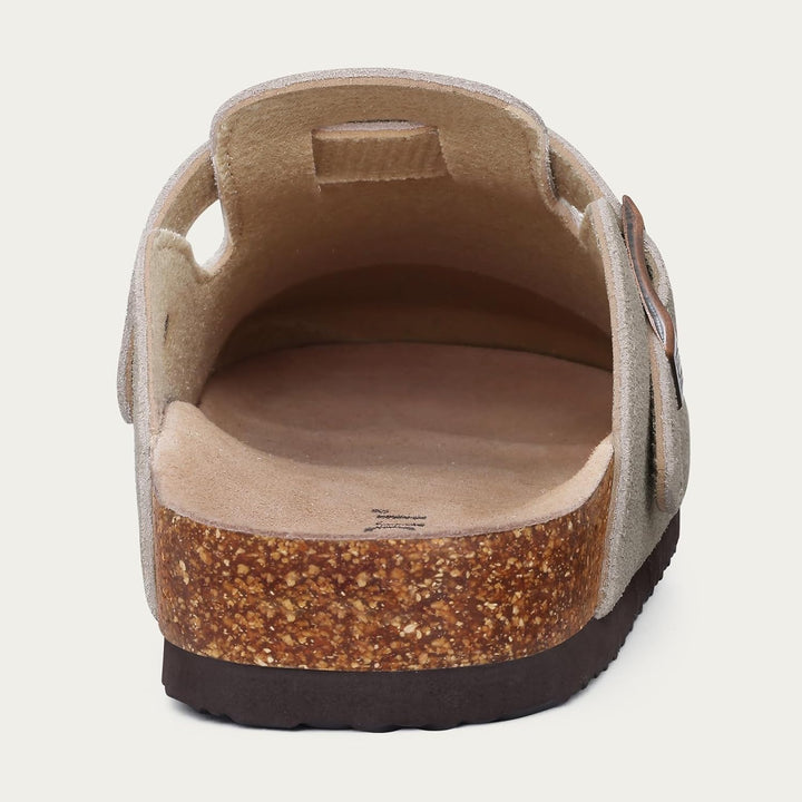 Alicia- Mules en daim pour femmes