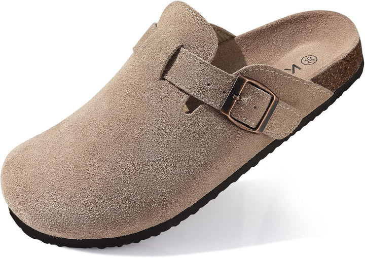 Alicia- Mules en daim pour femmes
